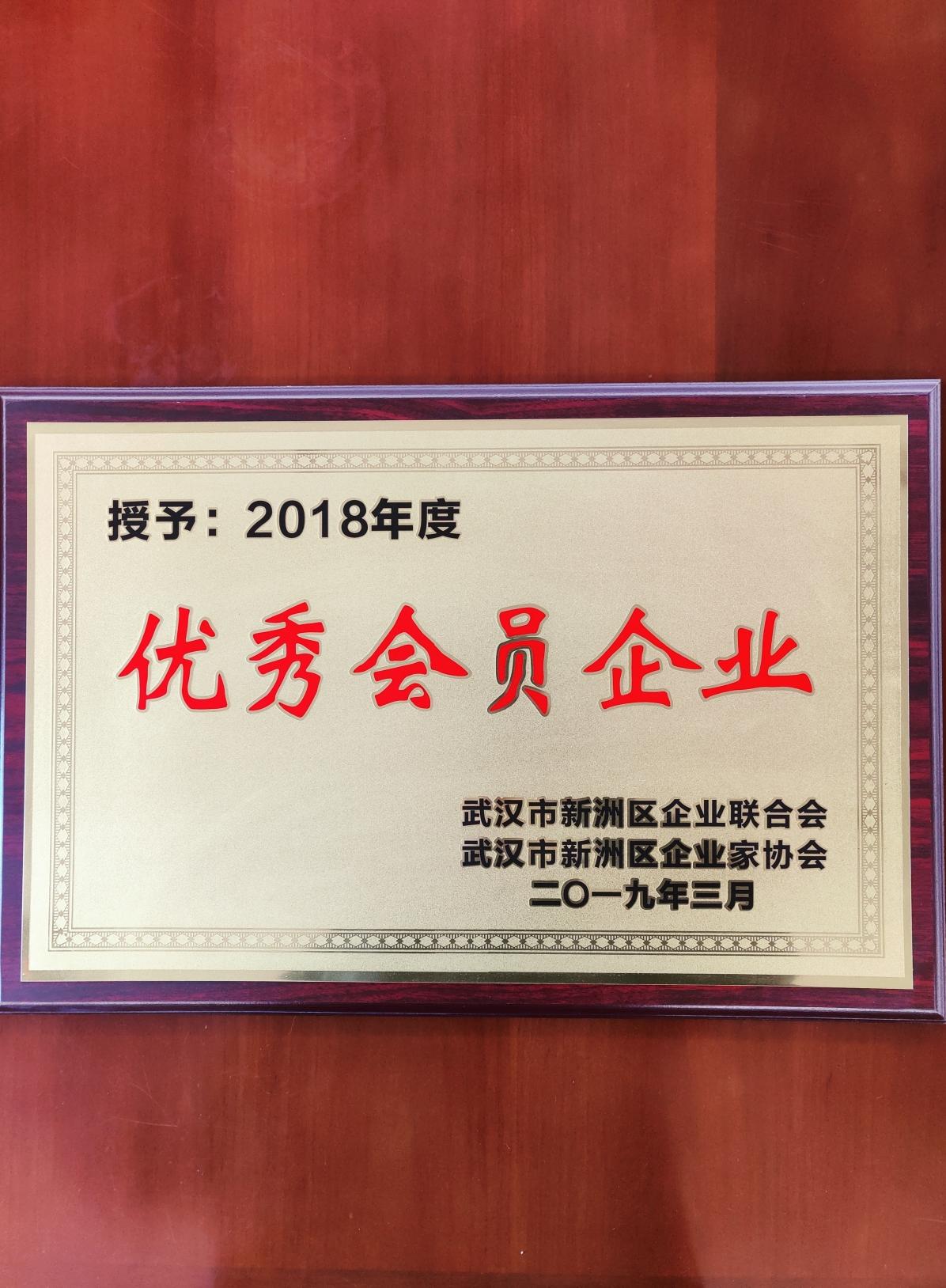 2018年度优秀会员企业